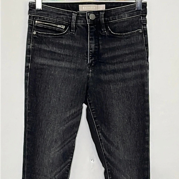 Athleta Sculptek Ankle Zip Ultra Skinny Jeans in Carbon - Size 0 - Picture 4 of 9